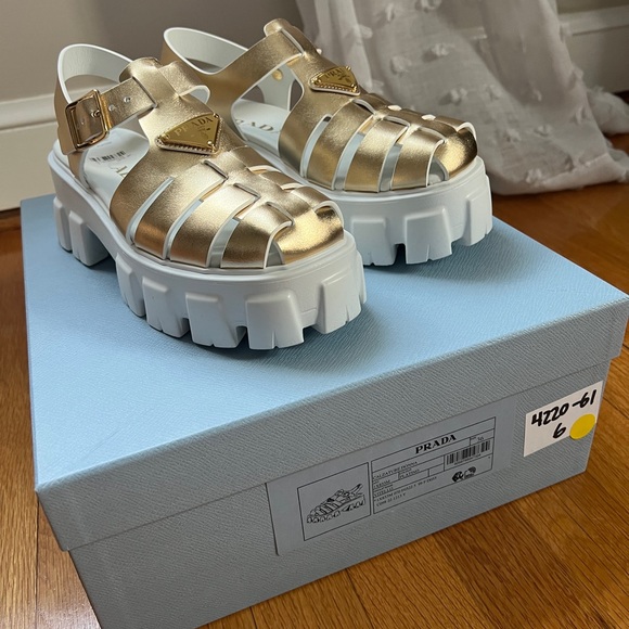 BRAND NEW OUT OF THE BOX PRADA SANDALS - Picture 4 of 7